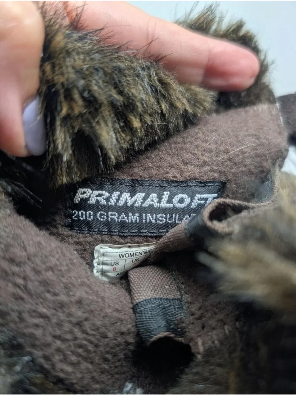 The North Face Boots 8 Brown Nuptse Purna Faux Fur